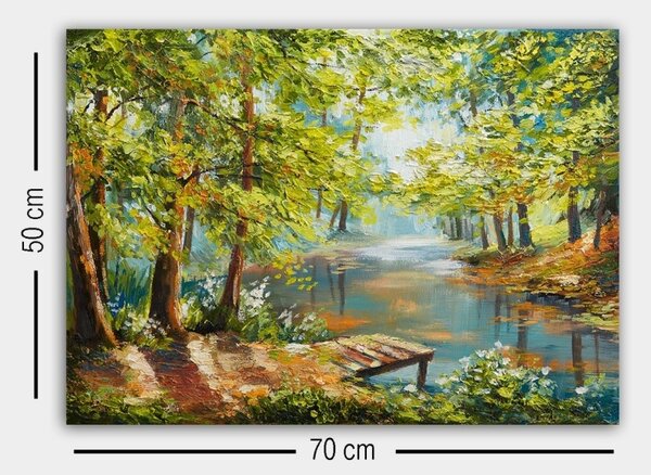 Πίνακας 1193655400 Πολύχρωμο 50x70x3 cm