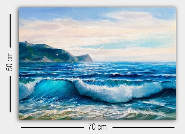 Πίνακας 1007211319 Πολύχρωμο 50x70x3 cm