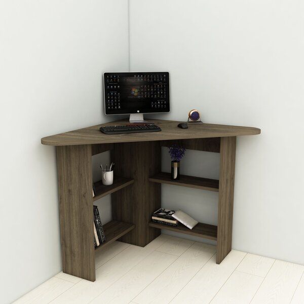 Γωνιακό γραφείο Corner Καρυδί 80x73.8x80 cm