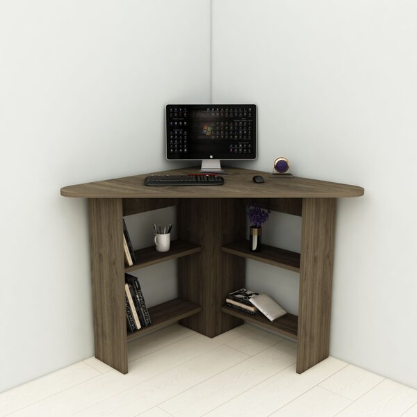 Γωνιακό γραφείο Corner Καρυδί 80x73.8x80 cm