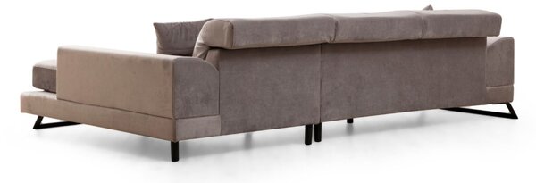 Γωνιακός Καναπές Frido Ανοιχτό Γκρι 109x304x92 cm