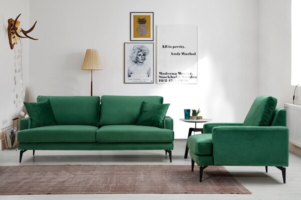 Πολυθρόνα Papira Πράσινο 80x90x88 cm