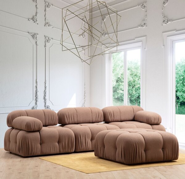 Αρθρωτός καναπές Bubble Καφέ 95x95x45 cm