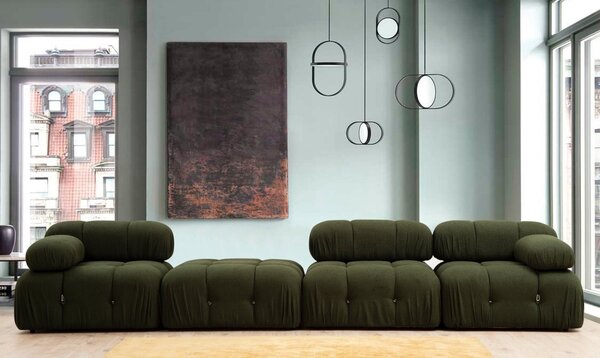 Αρθρωτός καναπές Bubble Πράσινο 95x95x45 cm