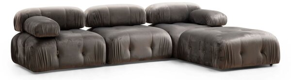 Αρθρωτός καναπές Bubble Γκρι 95x95x75 cm