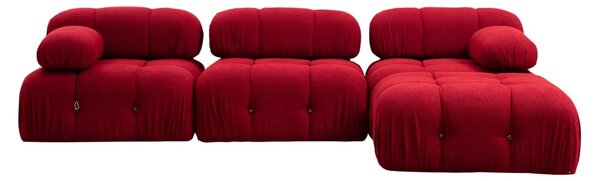Modular Γωνιακός Καναπές Bubble Κόκκινο 288x190x75 cm