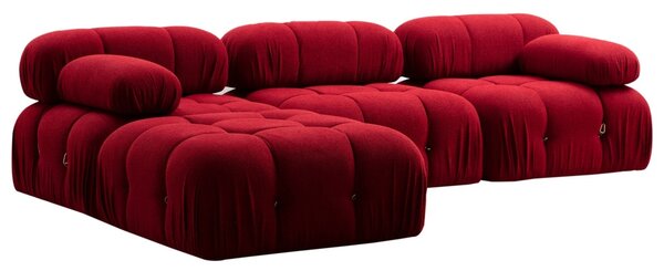 Modular Γωνιακός Καναπές Bubble Κόκκινο 288x190x75 cm