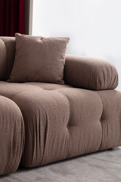 Δεξιός Modular Γωνιακός Καναπές Doblo Cappuccino 315x210x80 cm
