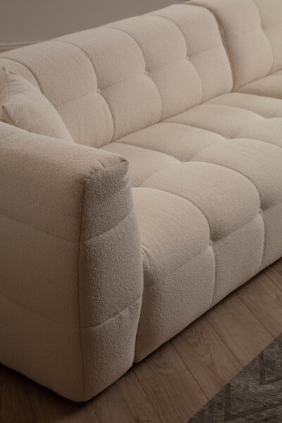 Δεξιός Modular Γωνιακός Καναπές Cady Μπεζ 300x150x72 cm