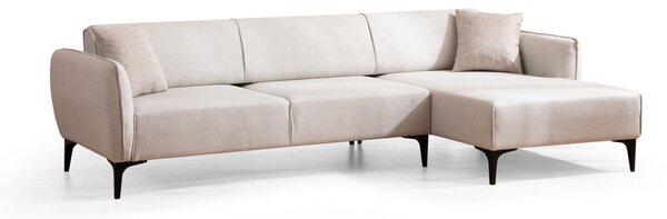 Δεξιός Γωνιακός Καναπές Belissimo Μπεζ 270x140x67 cm
