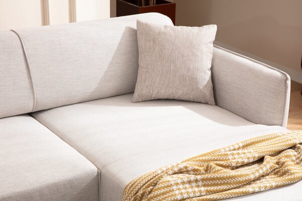 Δεξιός Γωνιακός Καναπές Belissimo Μπεζ 270x140x67 cm