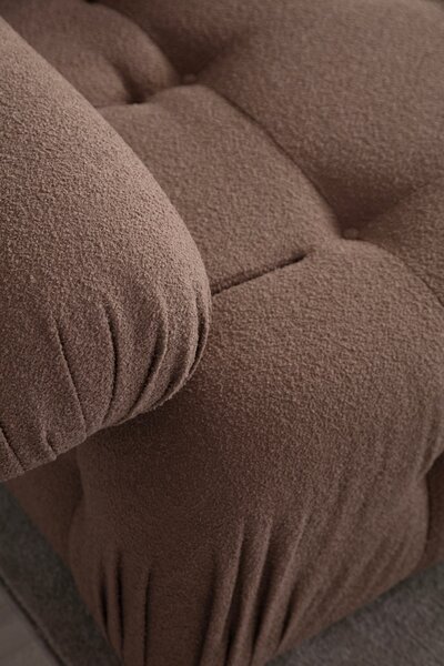 Δεξιός Modular Γωνιακός Καναπές Doblo Cappuccino 315x210x80 cm