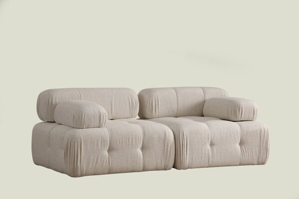 2θέσιος καναπές Doblo Κρεμ 210x105x80 cm