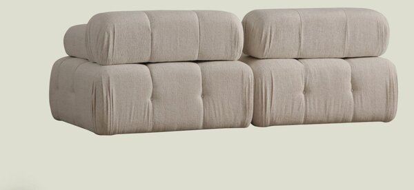 2θέσιος καναπές Doblo Κρεμ 210x105x80 cm