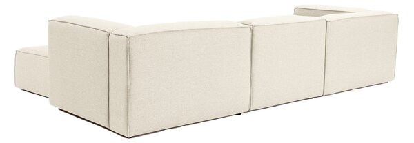 Δεξιός Γωνιακός Καναπές Fora Εκρού 296x185x66 cm