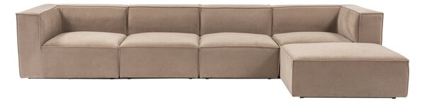 Δεξιός Γωνιακός Καναπές Sora Cappuccino 430x75x102 cm