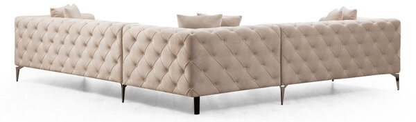Δεξιός Γωνιακός Καναπές Como Εκρού 310x70x270 cm