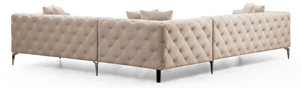 Αριστερός Γωνιακός Καναπές Como Εκρού 310x70x270 cm