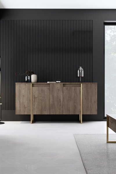 Κονσόλα Luxe Καρυδί 160x35x80 cm