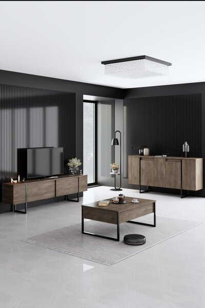 Κονσόλα Luxe Καρυδί 160x35x80 cm