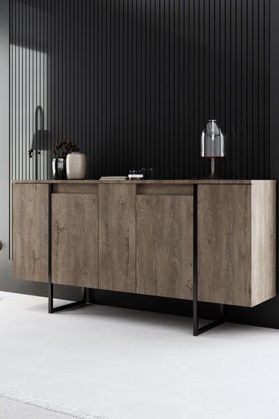 Κονσόλα Luxe Καρυδί 160x35x80 cm