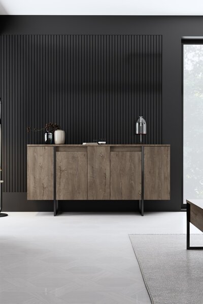 Κονσόλα Luxe Καρυδί 160x35x80 cm