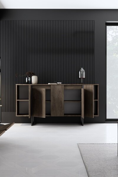 Κονσόλα Luxe Καρυδί 160x35x80 cm