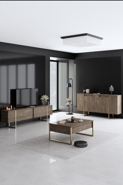 Κονσόλα Luxe Καρυδί 160x35x80 cm