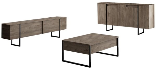 Κονσόλα Luxe Καρυδί 160x35x80 cm