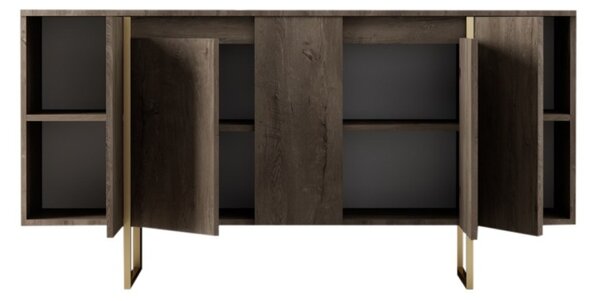 Κονσόλα Luxe Καρυδί 160x35x80 cm