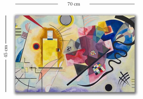 Πίνακας Rainbow Aurora Πολύχρωμος 45x70 cm