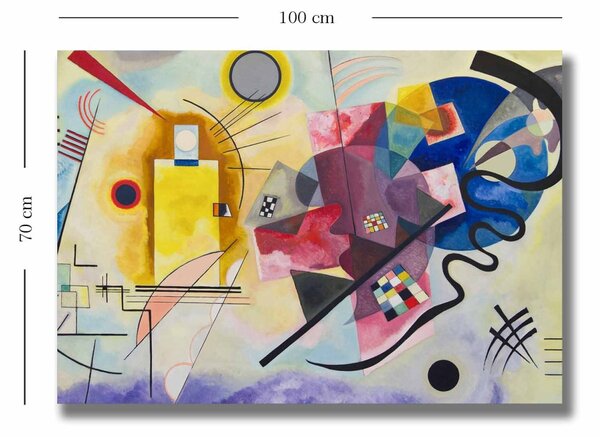 Πίνακας Rainbow Horizon Πολύχρωμος 70x100 cm