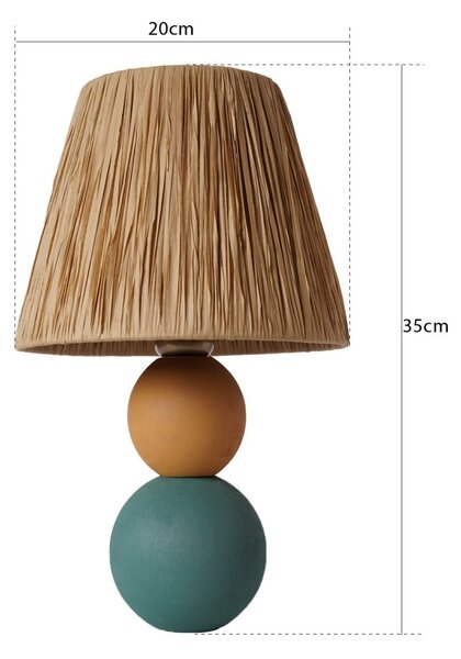 Επιτραπέζιο φωτιστικό YL489 Πολύχρωμο 20x35 cm