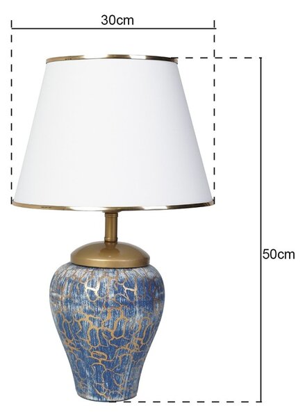 Επιτραπέζιο φωτιστικό YL203 Μπλε 30x50 cm