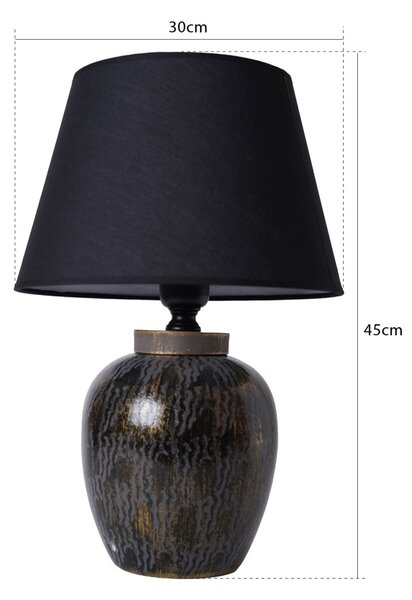 Επιτραπέζιο φωτιστικό YL501 Μαύρο 30x45 cm