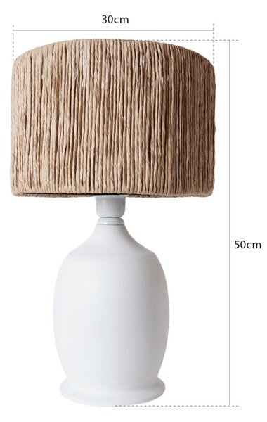 Επιτραπέζιο φωτιστικό YL598 Λευκό 30x50 cm