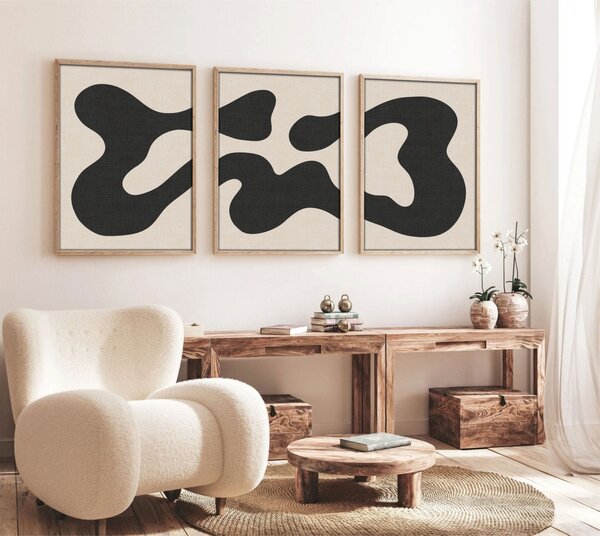 Πίνακας, σετ 3 τεμαχίων Huhu199 Πολύχρωμος 50x70 cm
