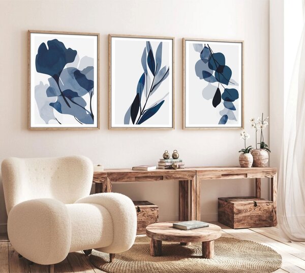 Πίνακας, σετ 3 τεμαχίων Huhu207 Πολύχρωμος 50x70 cm