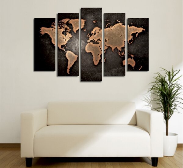 Πίνακας, σετ 5 τεμαχίων BC049 Πολύχρωμος 105x70 cm