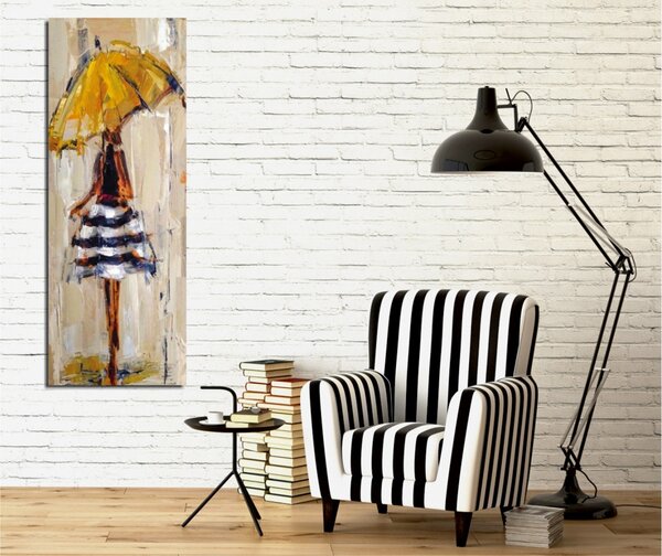 Πίνακας PC082 Πολύχρωμος 30x80x3 cm