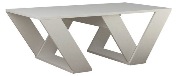 Τραπεζάκι σαλονιού Pipra Λευκό 110x60x40 cm