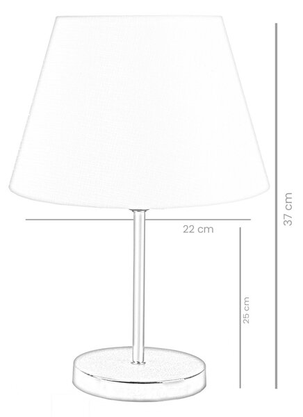 Επιτραπέζιο φωτιστικό AYD Κόκκινο 22x12x37 cm