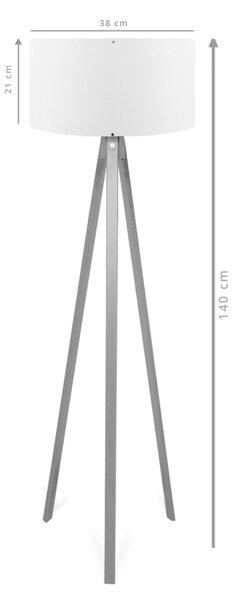 Φωτιστικό Δαπέδου AYD Μαύρο 140x38x38 cm