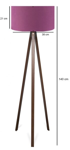 Φωτιστικό Δαπέδου AYD Μωβ 21x38x140 cm