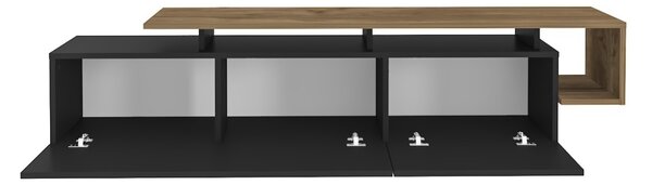 Έπιπλο TV Pia Μαύρο 180x46.4x38.9 cm