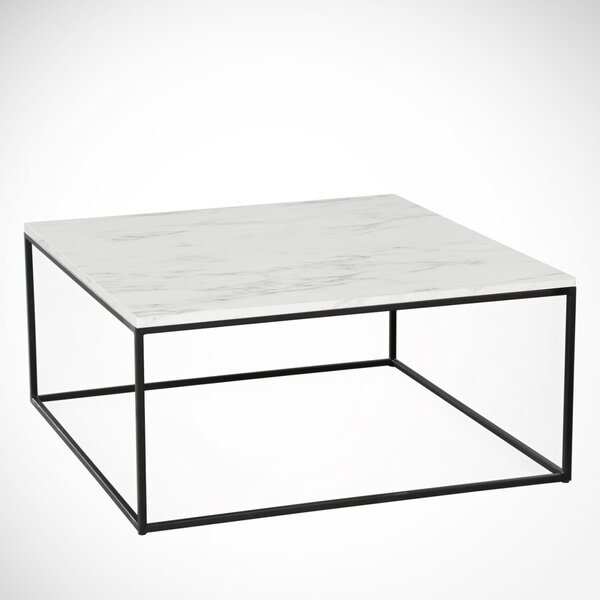 Τραπεζάκι σαλονιού Poly Λευκό 75x43x75 cm