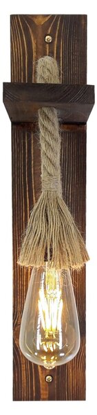Φωτιστικό Τοίχου Ahsap, Καρυδί, 45x9x17 cm
