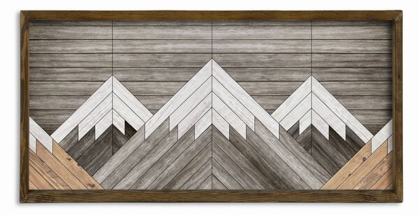 Πίνακας TAH035 Πολύχρωμος 120x60 cm