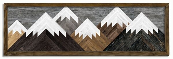 Πίνακας TAH024 Πολύχρωμος 35x120 cm