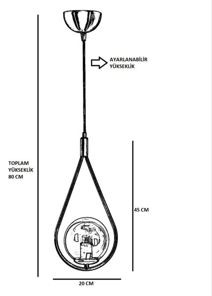 Φωτιστικό οροφής Damla Λευκό 70x20 cm